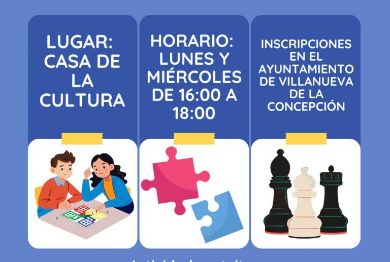 La Casa de la Cultura de Villanueva de la Concepción acoge nuevas sesiones de ocio y deporte