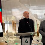 El delegado de Cultura de la Junta, José Ayala; y el director de la muestra, Francisco Quintero.