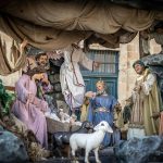 Imagen de Reyes en un típico Belén.