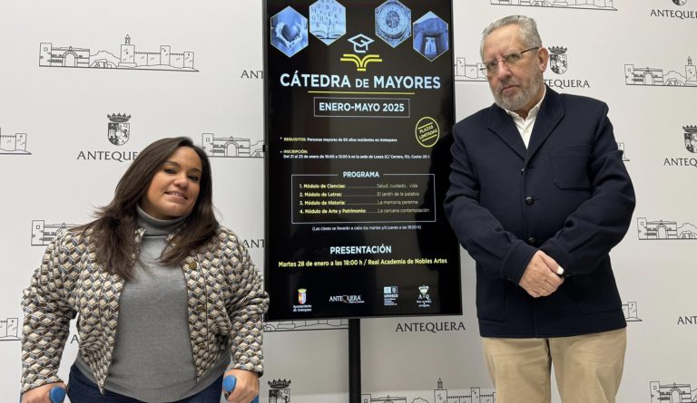 Sara Ríos y José Escalante presentan un curso para mayores de 60 años