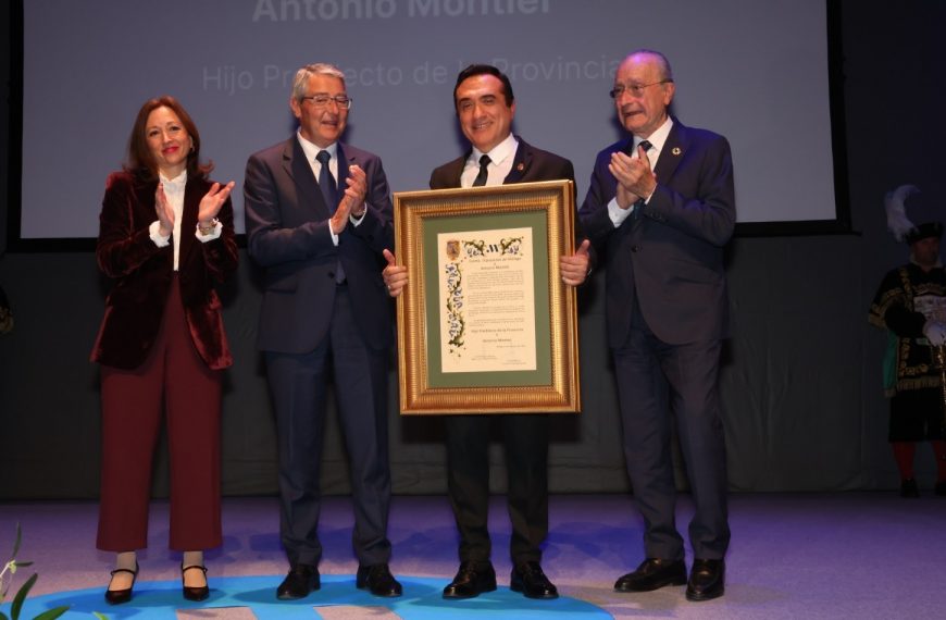 Antonio Montiel se acuerda de Villanueva de la Concepción en su nombramiento como Hijo Predilecto de la Provincia
