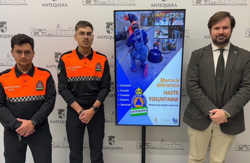 El Ayuntamiento de Antequera lanza la campaña ‘Marca la Diferencia’ para captar nuevos voluntarios de Protección Civil