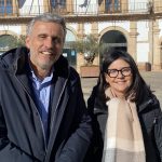 La portavoz del Grupo Municipal Socialista, Mercedes Montero, y el Diputado Nacional, Ignacio López en Archidona.