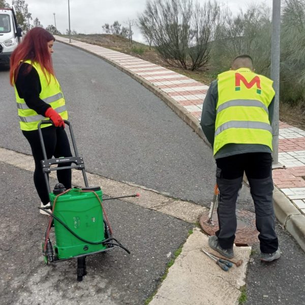 Operativos de Cuevas Bajas en un instante de su actuación.