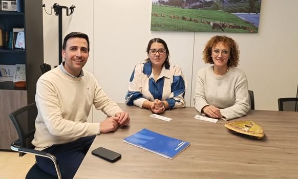Auxi Gámez en la reunión de hoy.