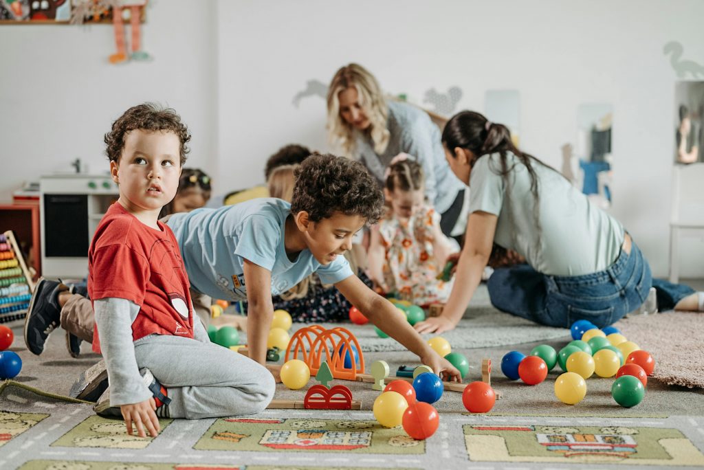 Una clase de infantil.