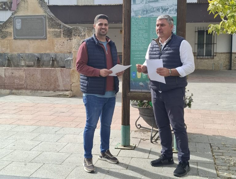 Antonio Yuste y Siro Pachón en Fuente de Piedra.