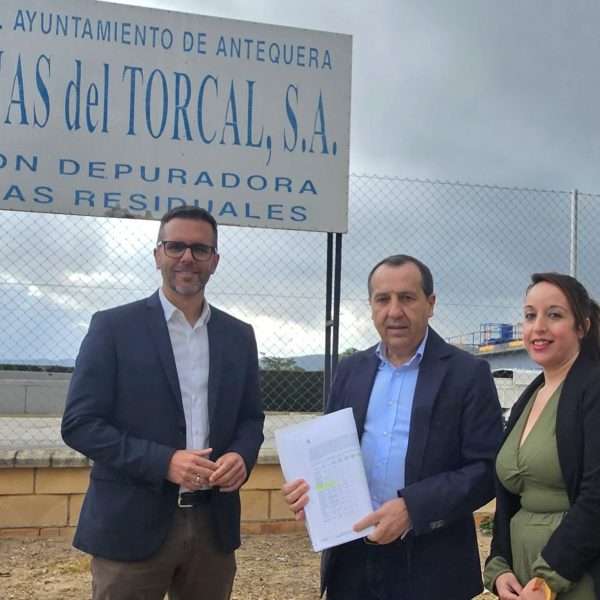 Ruiz Espejo exige a la Junta agilizar las obras del terciario en la depuradora de Antequera