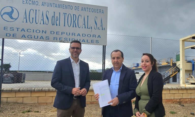 Ruiz Espejo exige a la Junta agilizar las obras del terciario en la depuradora de Antequera