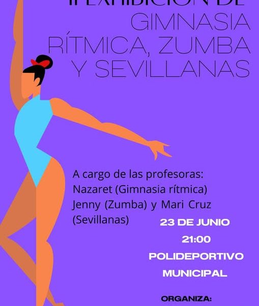 Cuevas Bajas celebra esta noche la II Exhibición de gimnasia rítmica, zumba y sevillanas