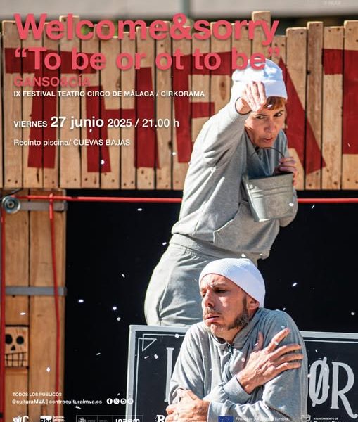 Shakespeare en versión clown llega a la Piscina Municipal de Cuevas Bajas con Ganso&Cía y el festival Cirkorama