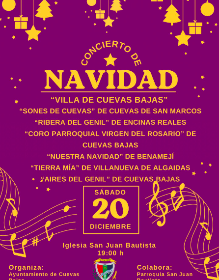 Cuevas Bajas acoge este sábado la XVII edición del Concierto de Navidad