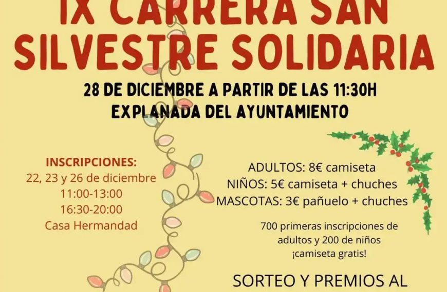 Campillos celebrará el 28 de diciembre la IX Carrera Solidaria San Silvestre a beneficio de la lucha contra el cáncer