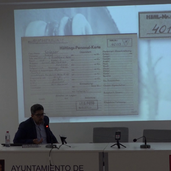Julio Godínez presenta en Archidona su investigación sobre prisioneros mexicanos en el campo nazi de Buchenwald