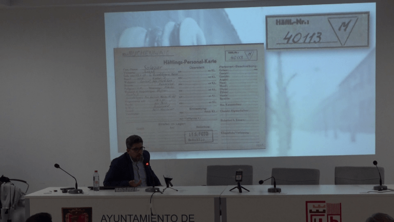 Julio Godínez presenta en Archidona su investigación sobre prisioneros mexicanos en el campo nazi de Buchenwald