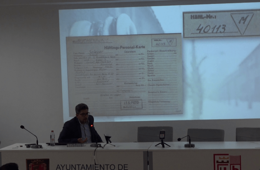 Julio Godínez presenta en Archidona su investigación sobre prisioneros mexicanos en el campo nazi de Buchenwald
