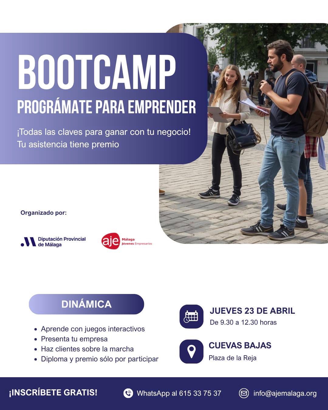 Cuevas Bajas acoge el ‘Bootcamp. Prográmate para emprender’ para impulsar el tejido empresarial local