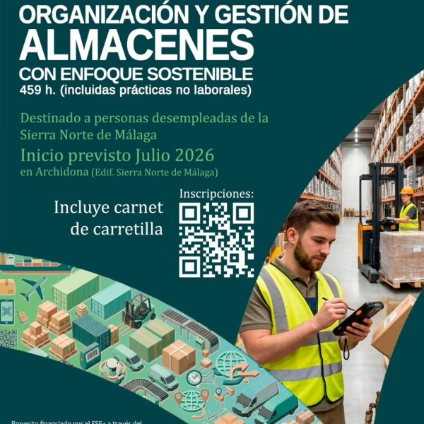 La Sierra Norte de Málaga impulsa un curso gratuito de logística y almacén con carnet de carretilla incluido