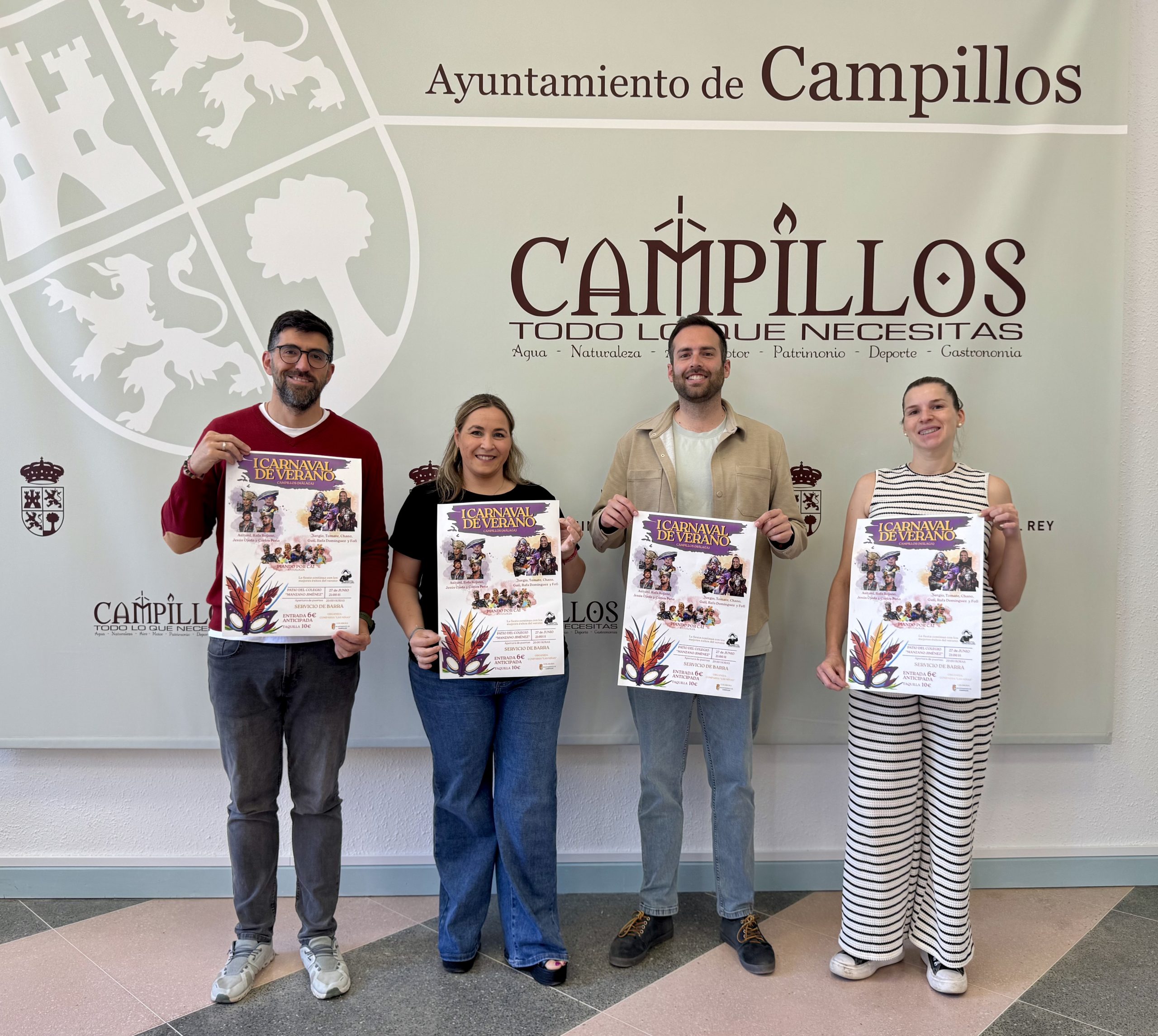 El Ayuntamiento de Campillos y la comparsa “Las Niñas” presentan el I Carnaval de Verano, que se celebrará el próximo 27 de junio