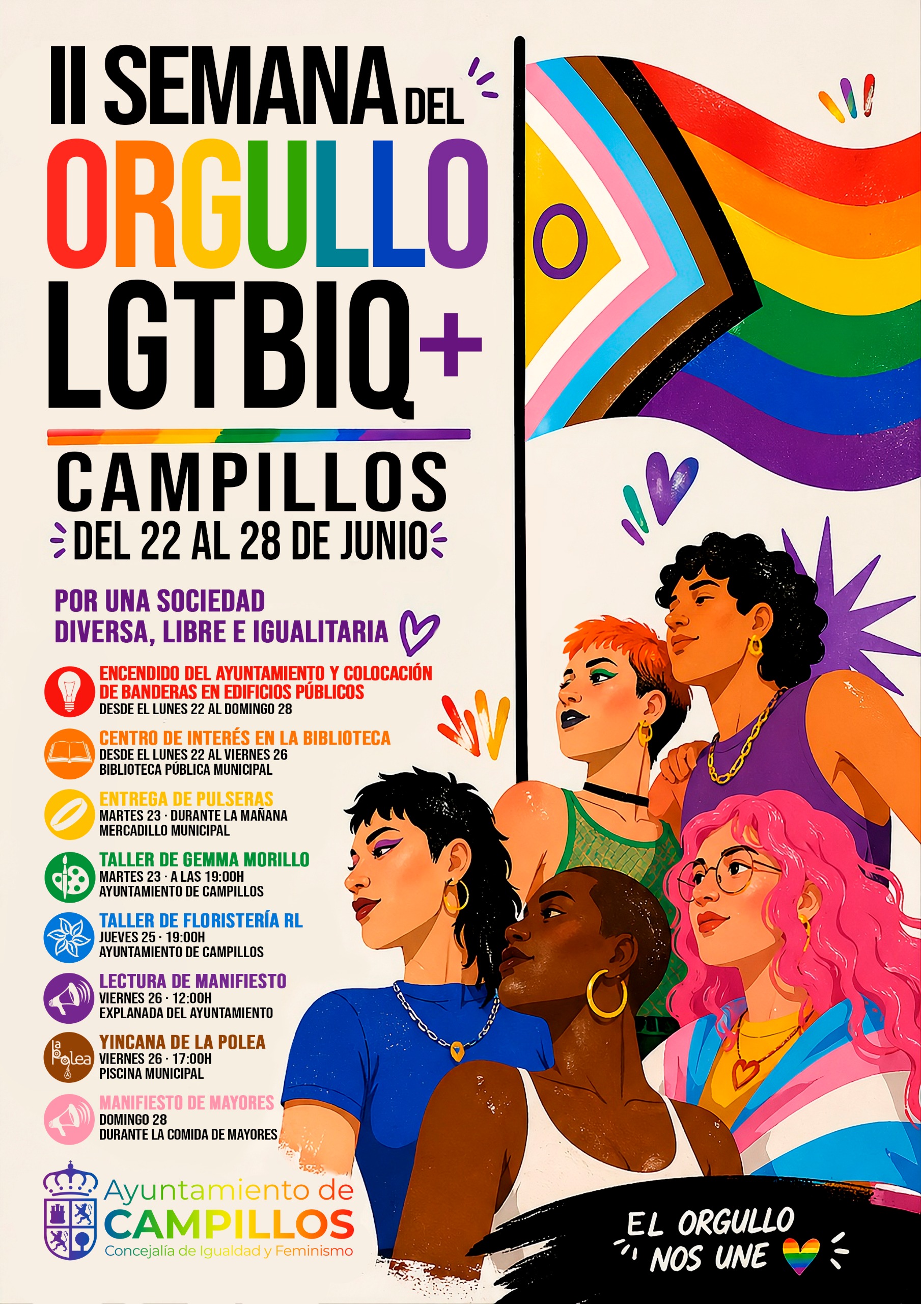 Campillos celebra la II Semana del Orgullo LGTBIQ+ del 22 al 28 de junio