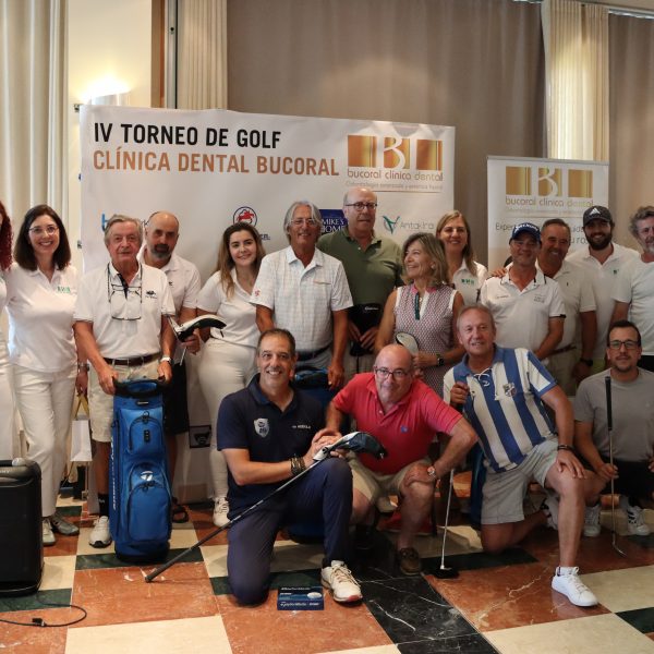 Javier Cuberos, Ricardo Quintanilla y Fernando García ganan el IV Torneo de Golf Clínica Dental Bucoral