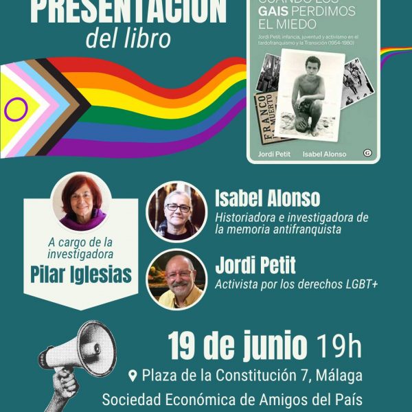 Málaga acoge la presentación de ‘Cuando los gais perdimos el miedo’, una obra sobre memoria democrática y activismo LGTBI