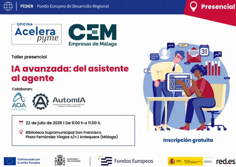 CEM y ACIA organizan en Antequera un nuevo curso sobre inteligencia artificial aplicada a las pymes
