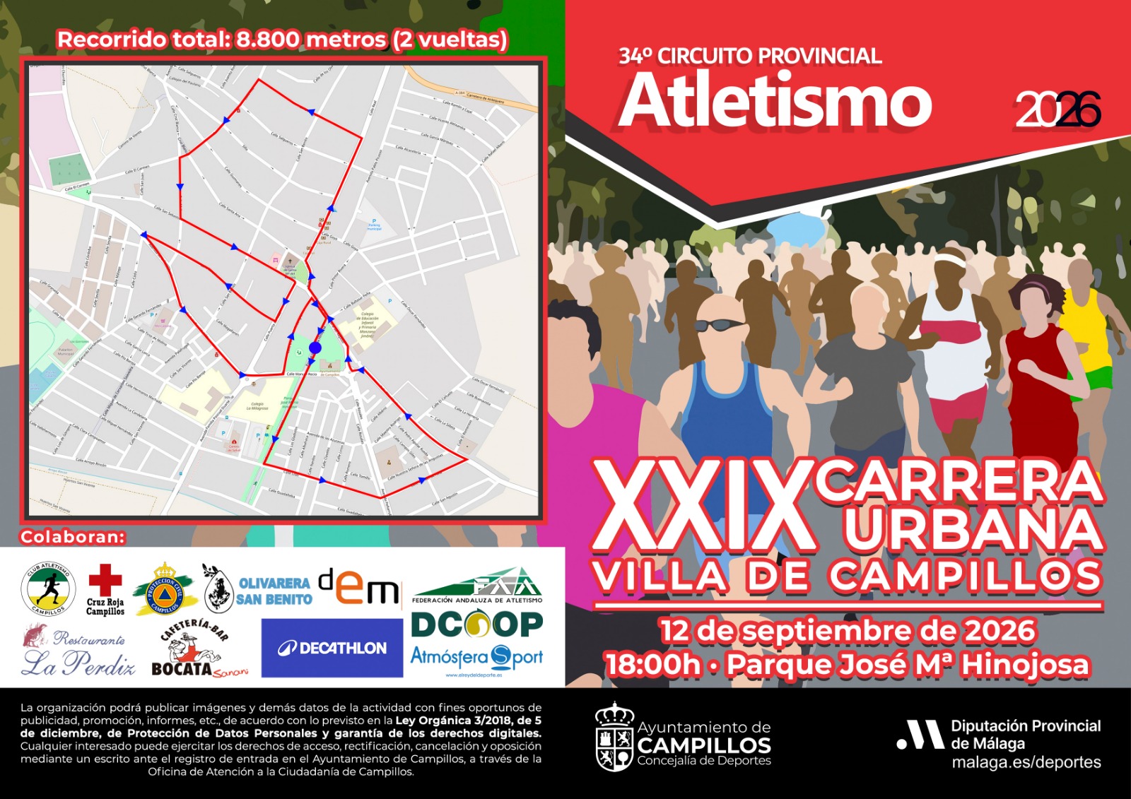 Campillos celebrará el 12 de septiembre la 29ª edición de su Carrera Urbana