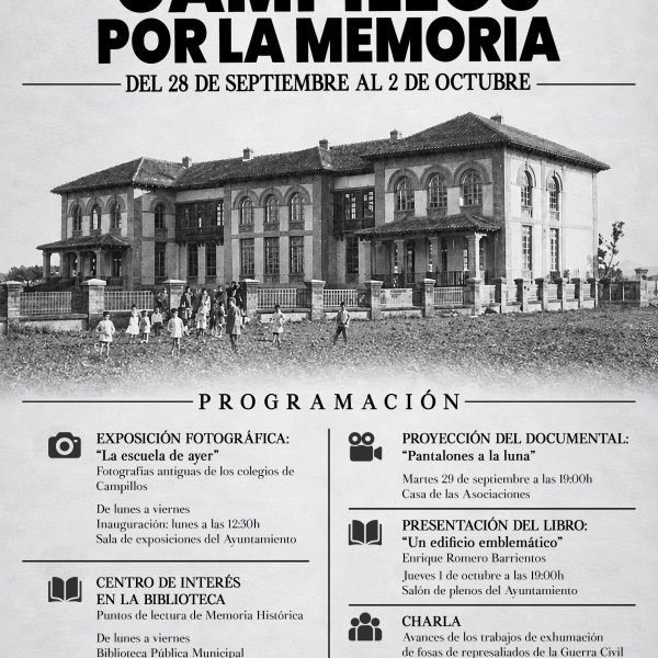 Campillos inicia su IX Semana por la Memoria con actividades hasta el 2 de octubre