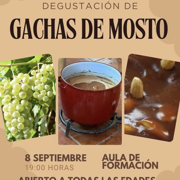 Cuevas Bajas recupera sus sabores tradicionales con un taller de elaboración y degustación de gachas de mosto