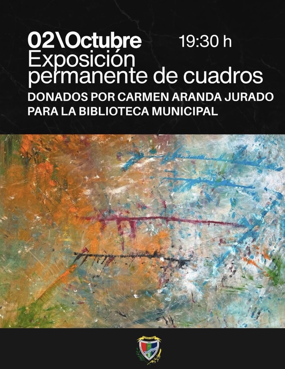 Cuevas Bajas inaugura una exposición permanente con cuadros donados por Carmen Aranda Jurado