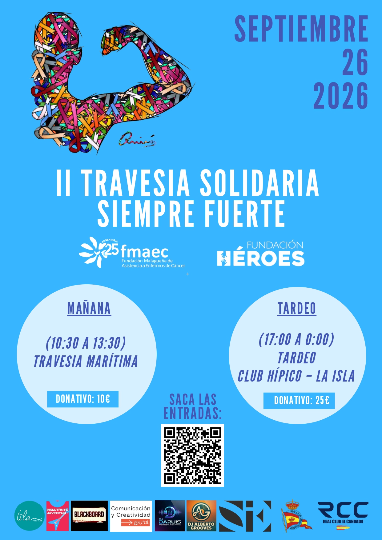 Málaga celebrará el 26 de septiembre la II Travesía Solidaria ‘Siempre Fuerte’ en homenaje a Pablo Ráez
